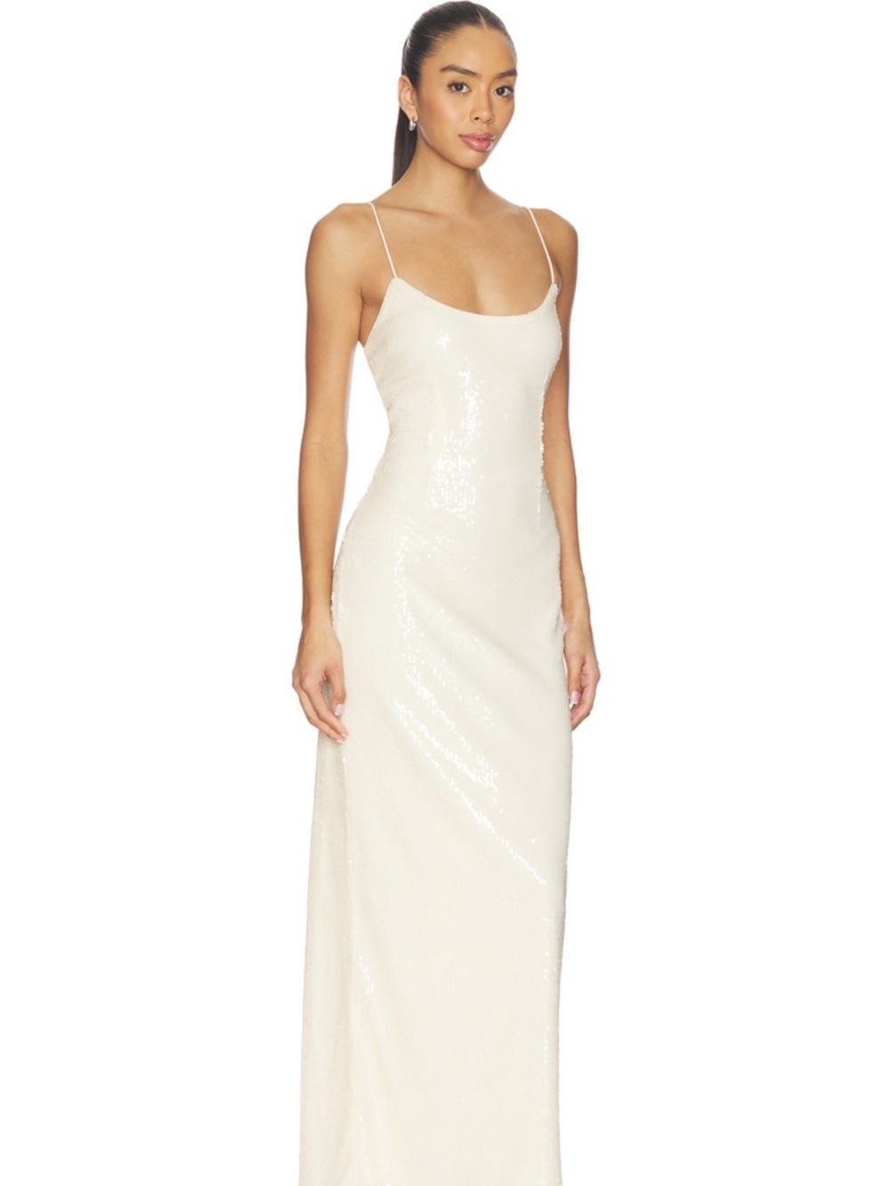 superdown Jessie Ivory Sequin Maxi Slip Dress (SOLD OUT!)